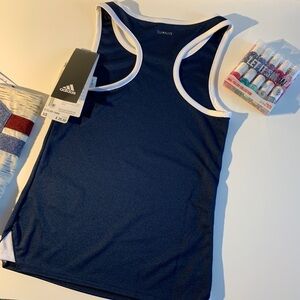 Girls Adidas blue tank top